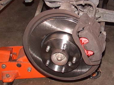 Changing ford focus rear brake pads #1